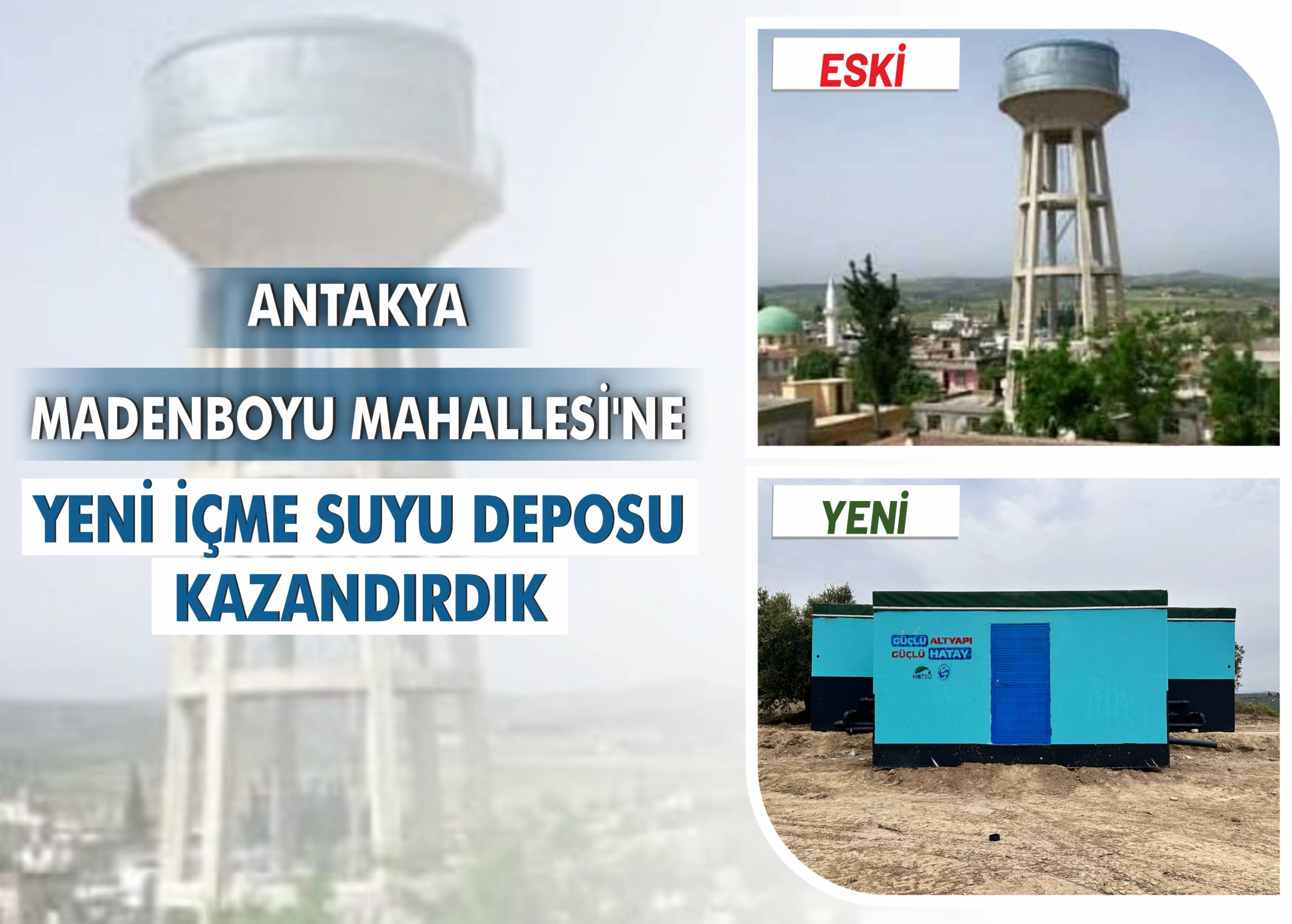 Antakya Madenboyu Mahallesi\\\'ne Yeni içme Suyu Deposu Kazandırdık